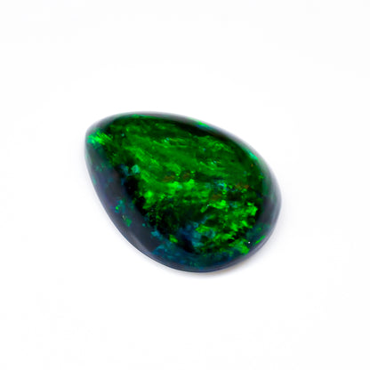 Natural Ethiopian Opal Pear Shape Loose Gemstone with Cabochon Cut for Jewelry Making