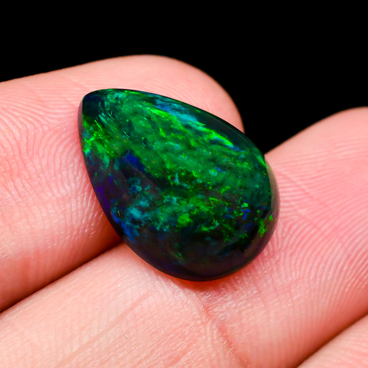 Opal Black Pear Cabochon Loose Gemstone - photo 3
