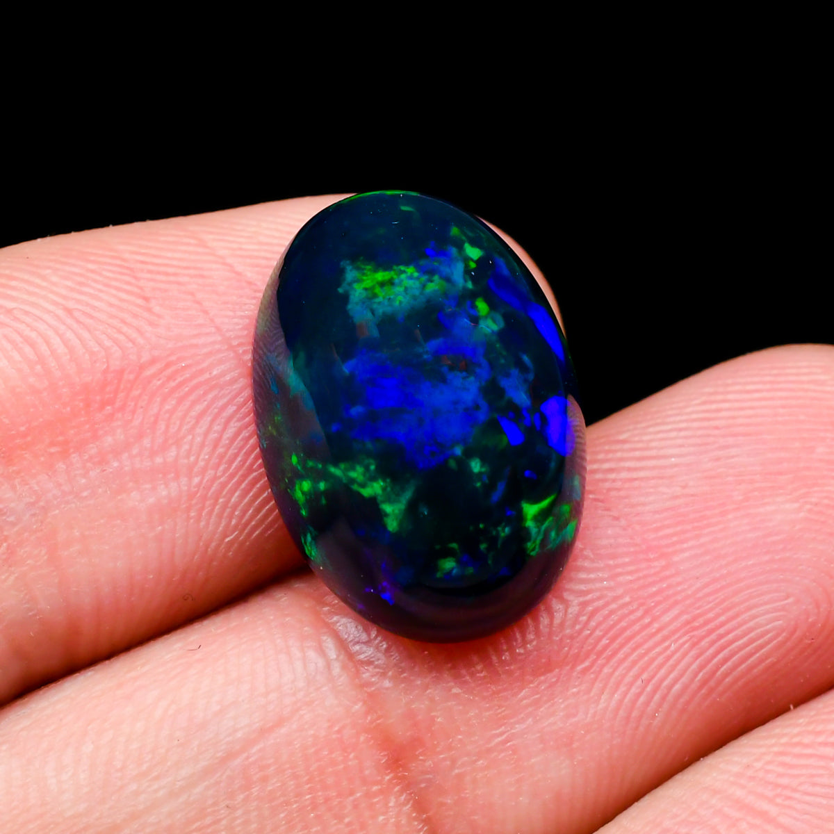 Stunning Top Grade African  Black Opal Gem