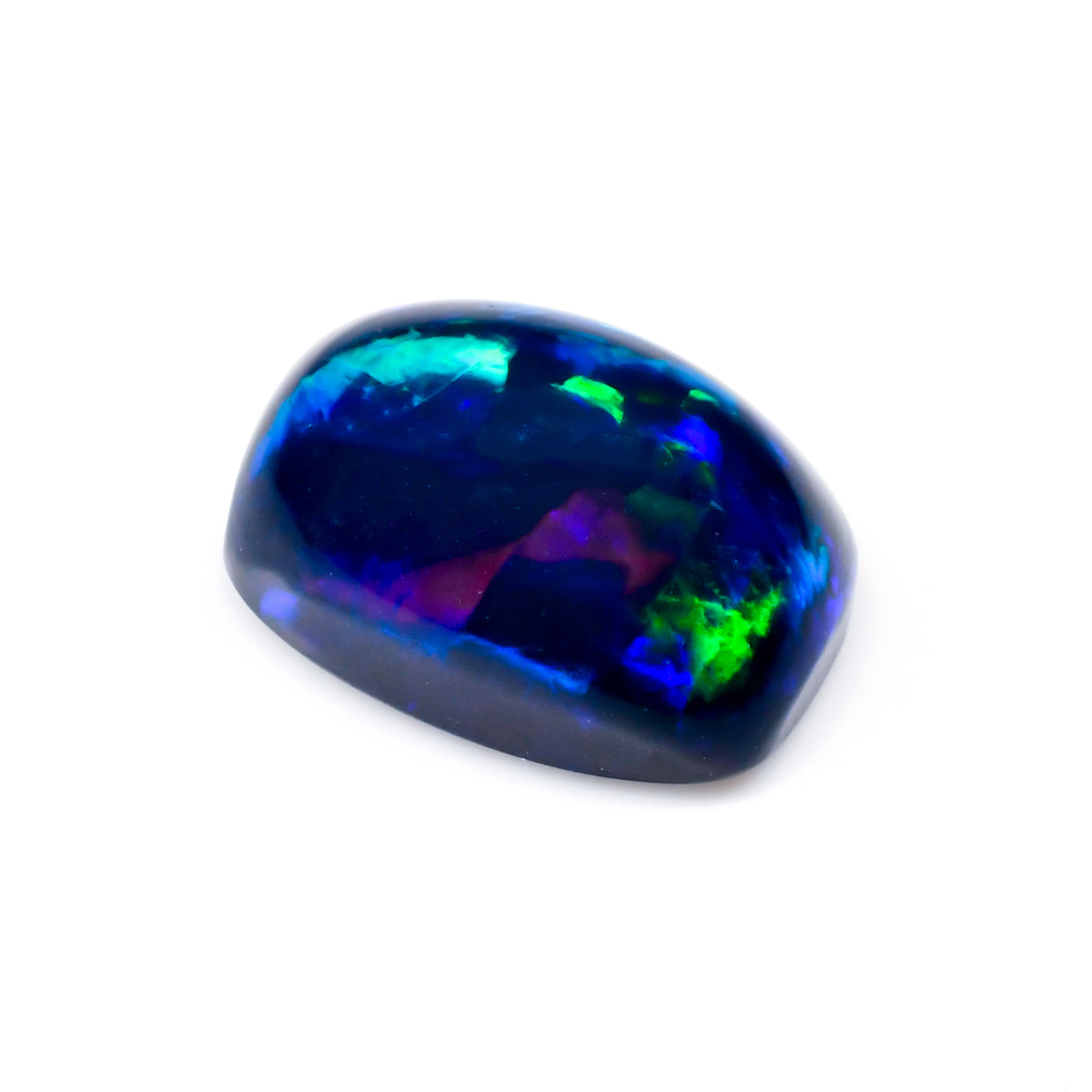 Tempting 100% Natural Ethiopian Opal Welo Cabochon For Jewelry Making - Black Opalescent Stone
