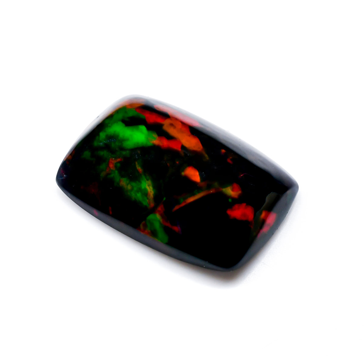 High Quality Black Opal Radiant Cabochon Loose Gemstone - photo 2