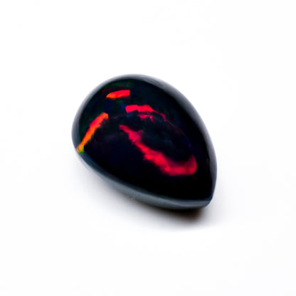 Real Black Opal Pear Cabochon Loose Gemstone - photo 2
