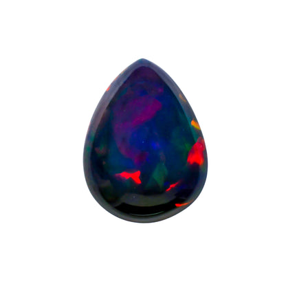 Real Black Opal Pear Cabochon Loose Gemstone - photo 1