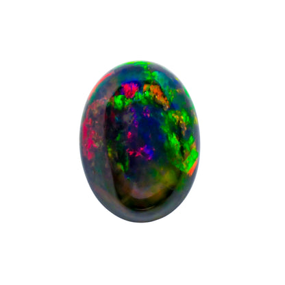Exclusive Ethio Gems Oval Shape Cabochon Loose Gemstone For Making Jewelry - Dark Opal