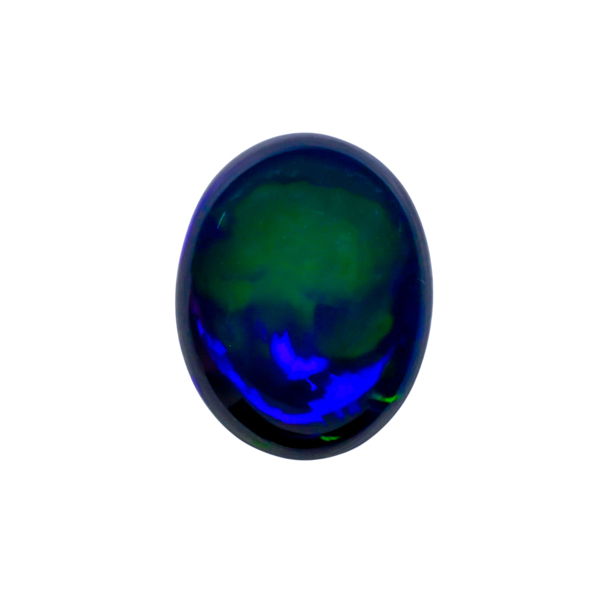 Black Fire Opals Oval Cabochon Loose Gemstone - photo 1