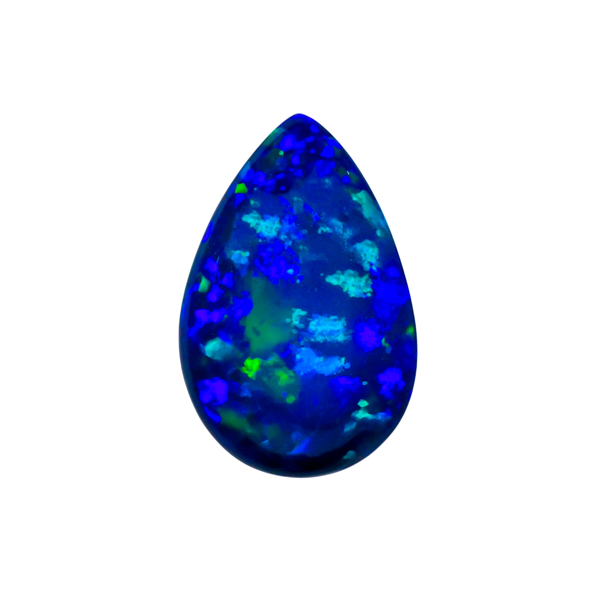 Splendid Black Opal Pear Cabochon – Natural Ethiopian Stone For Handmade Accessories, Pendants, And Ring Settings