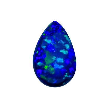 Splendid Black Opal Pear Cabochon – Natural Ethiopian Stone For Handmade Accessories, Pendants, And Ring Settings