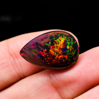 Natural Precious Opal Pear Cabochon Gemstone