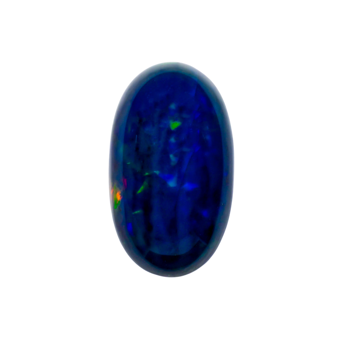 Precious Black Opal Oval Cabochon Loose Gemstone - photo 1