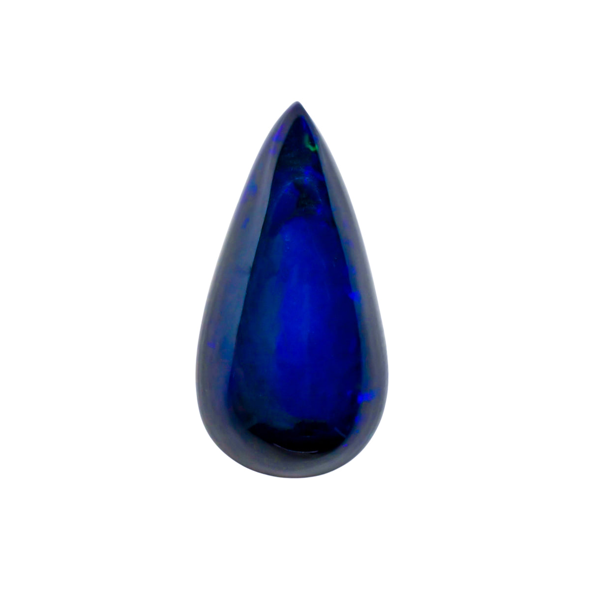 Dazzling Top Grade Quality 100% Natural Black Ethiopian Fire Opal Pear Shape Cabochon Loose Gemstone For Making Jewelry - High Quality Black Opal