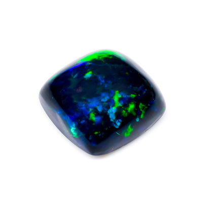 Ethiopian Black Fire Opal Cushion Cabochon Loose Gemstone - photo 2