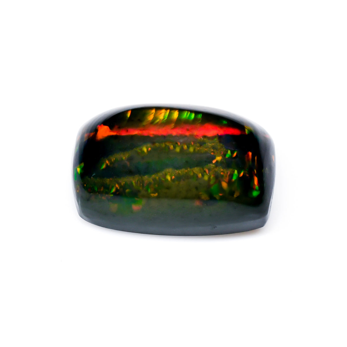 Black Welo Ethiopian Opal Radiant Cabochon Loose Gemstone - photo 2