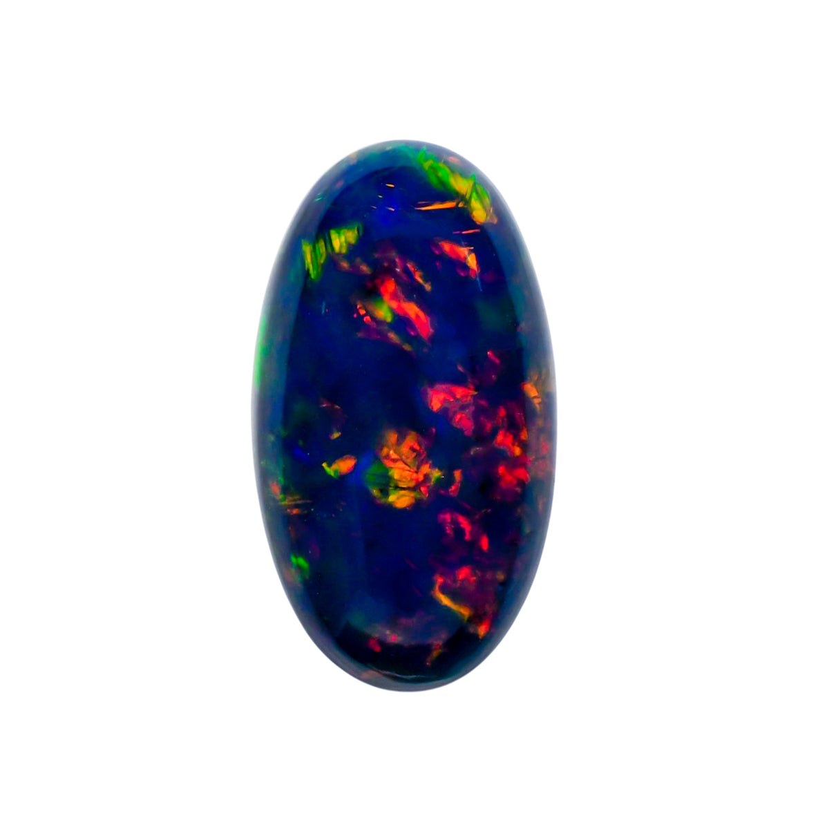 Ethiopia Black Opal Oval Cabochon Loose Gemstone - photo 1