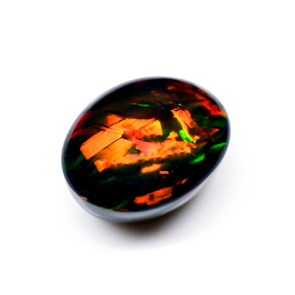 Ethiopian Black Opal Cabochon Oval Cabochon Loose Gemstone - photo 2