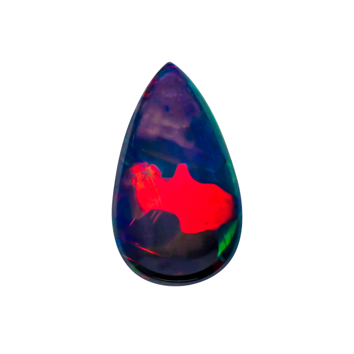 Types Of Ethiopian Black Opal Pear Cabochon Loose Gemstone - photo 1