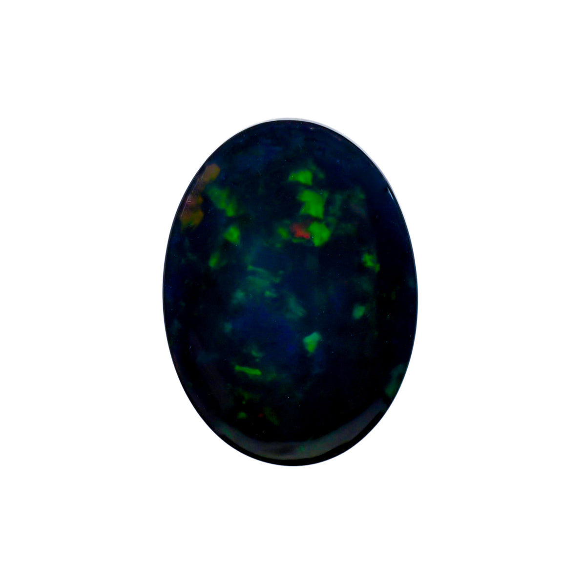 Black Opal Gem Oval Cabochon Loose Gemstone - photo 1