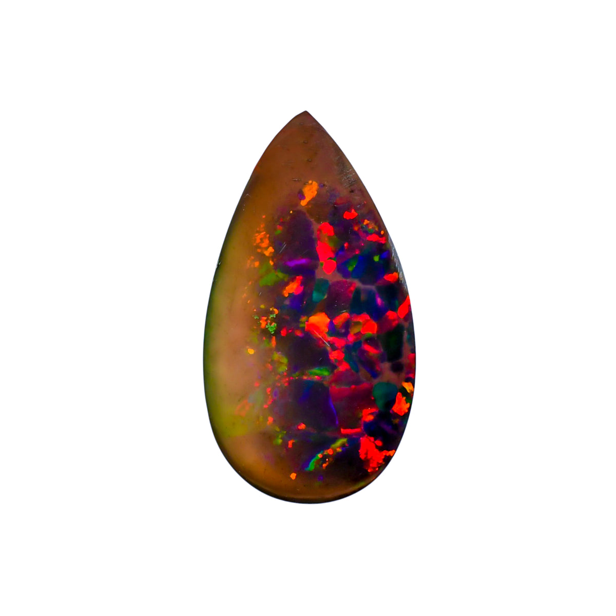 Black Opal Rock Pear Cabochon Loose Gemstone - photo 1
