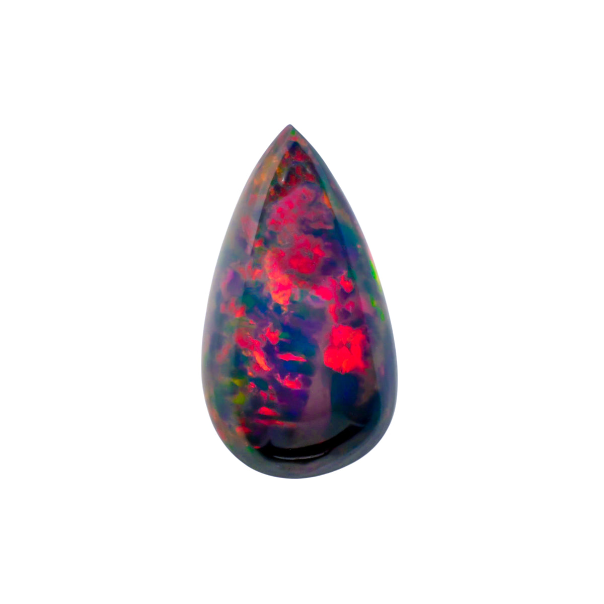 Ethiopian Fire Opal Pear Cabochon Loose Gemstone - photo 1