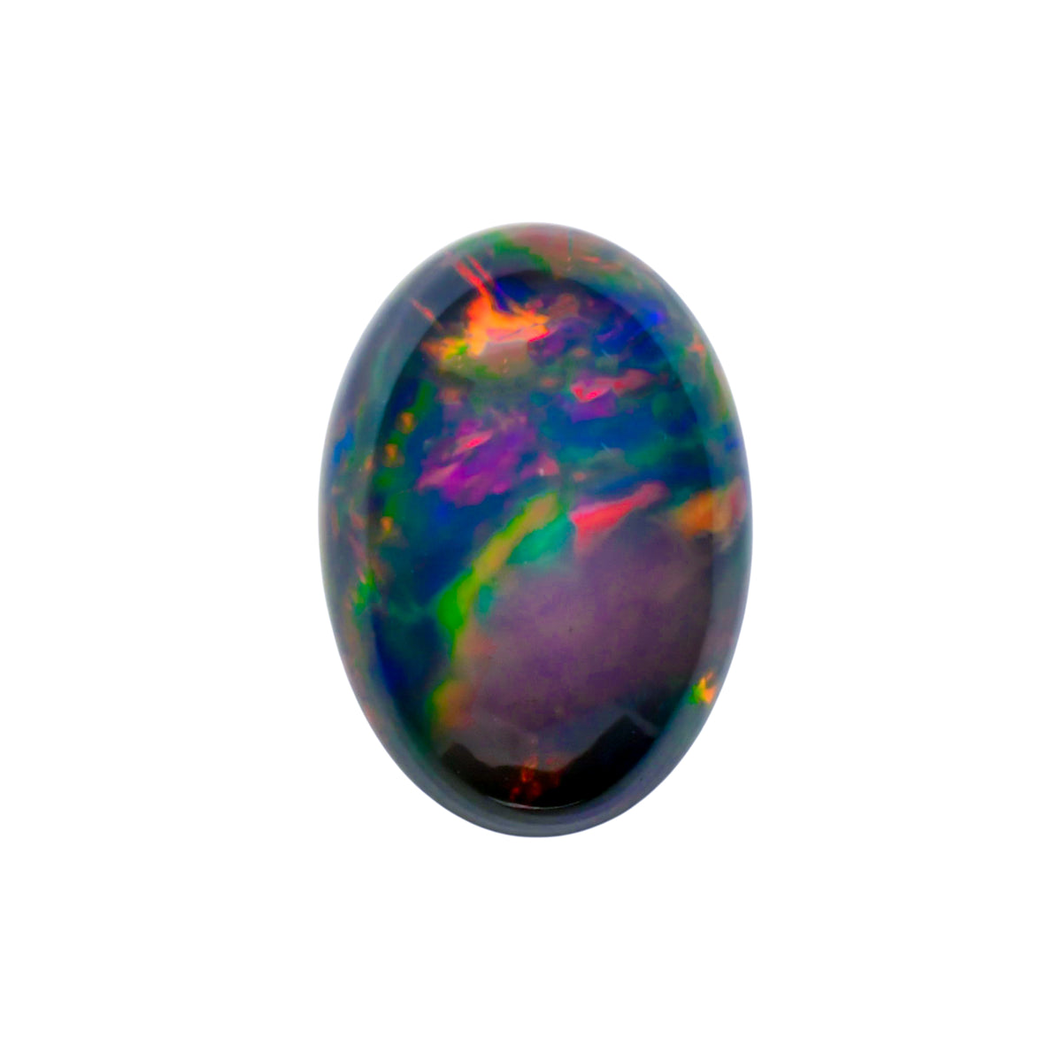 Opal Black Oval Cabochon Loose Gemstone - photo 1