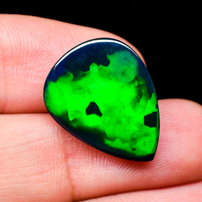 Ethiopian Opal Welo Pear Cabochon Loose Gemstone - photo 3