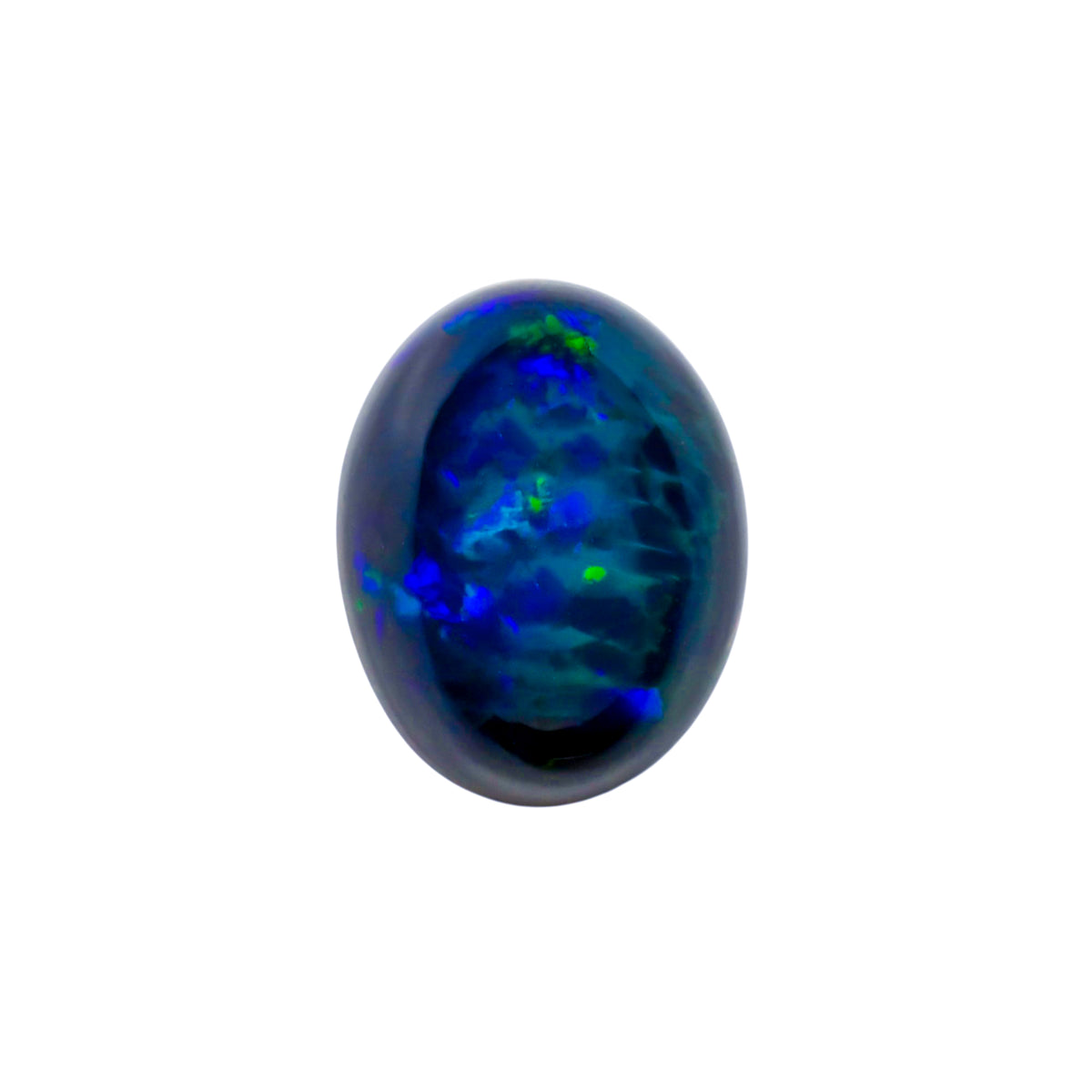 Fire Opal Black Oval Cabochon Loose Gemstone - photo 1