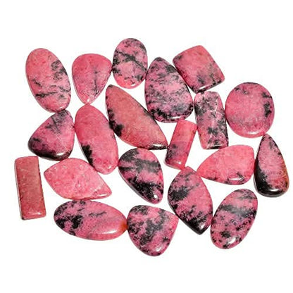 Large 40mm natural rhodonite gemstone healing properties crystals