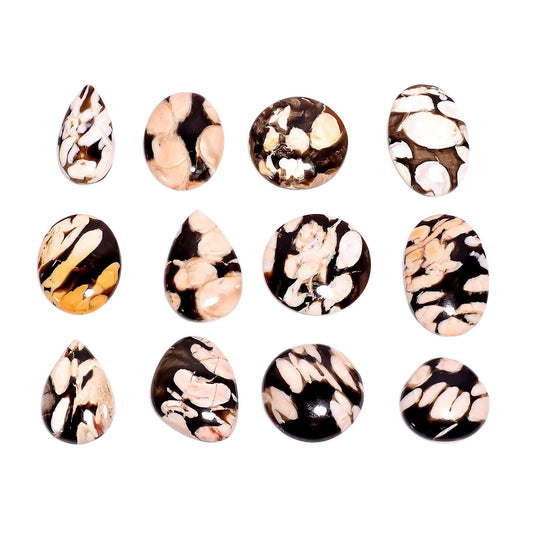 Natural Australian peanut wood jasper cabochons for jewelry
