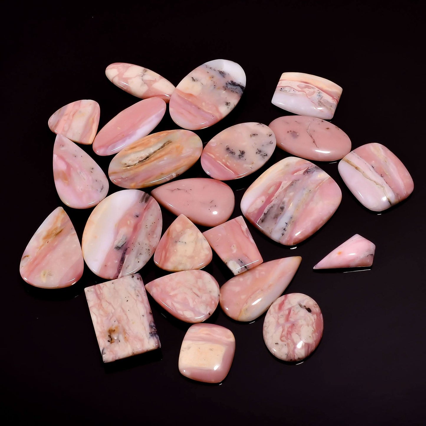 Natural Pink Opal Cabochons at best price