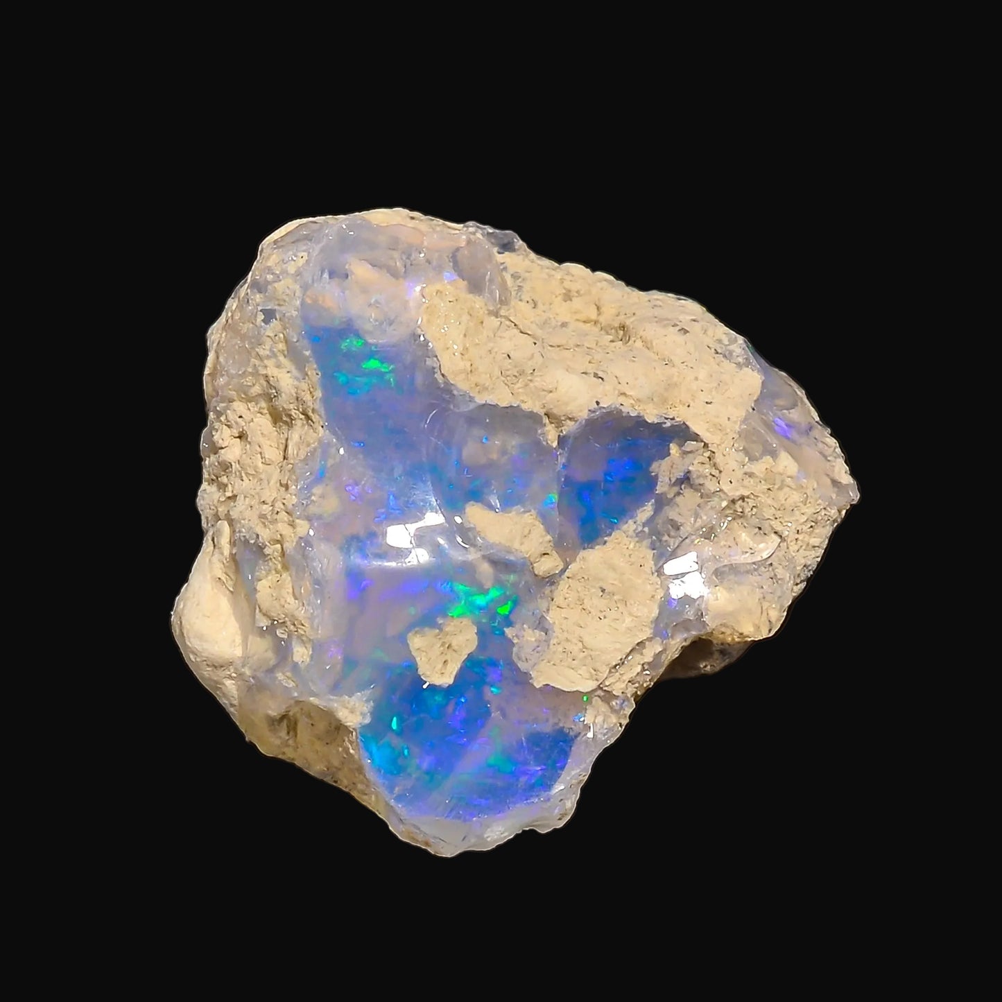 Semi-Precious Gemstones with 24 Ct Raw White Ethiopian Opal
