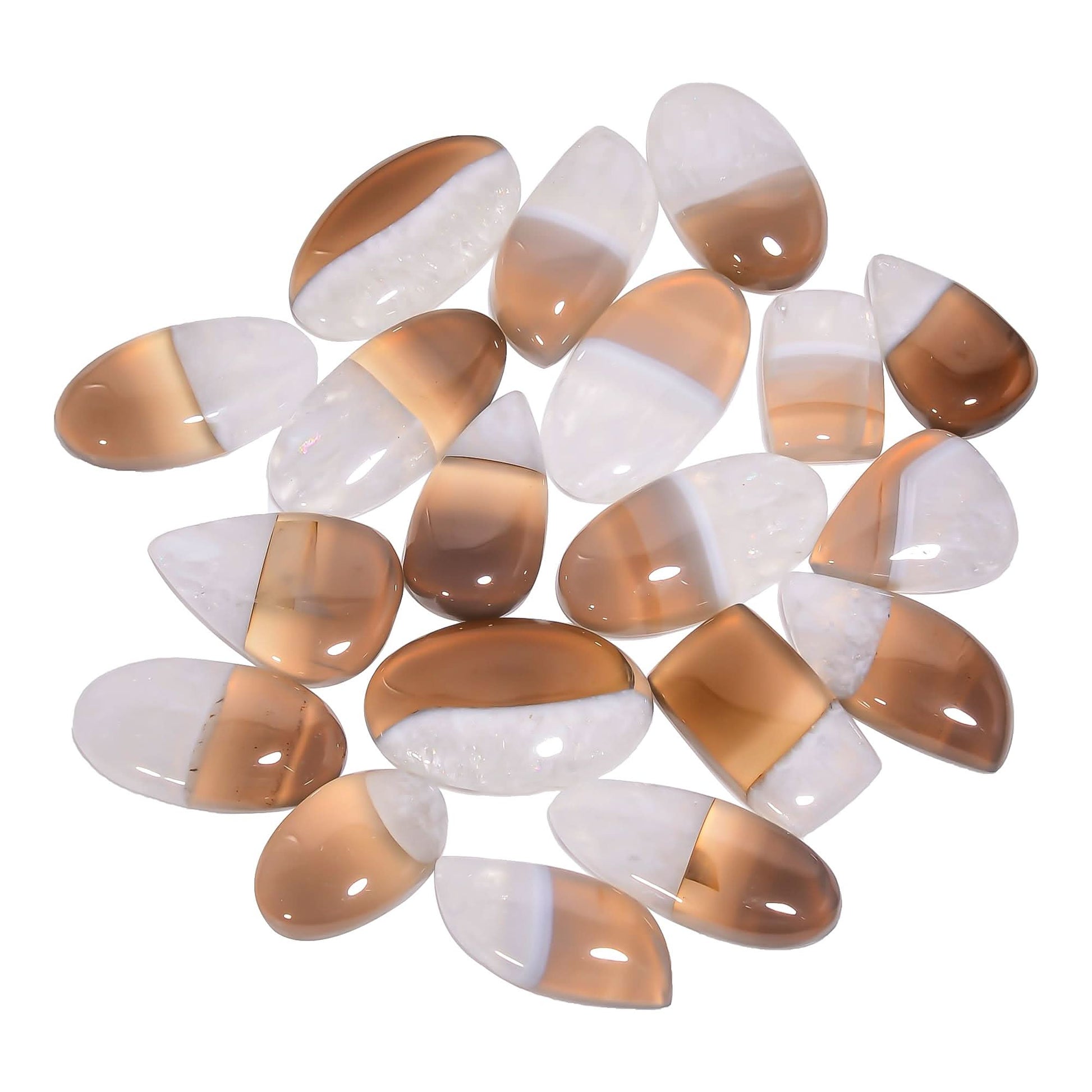 Natural Solar Quartz Gemstone Cabochon Lot for Jewelry Making