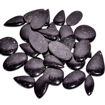 100 carats Natural Golden Nuummite Gemstones Wholesale Cabochons Lot