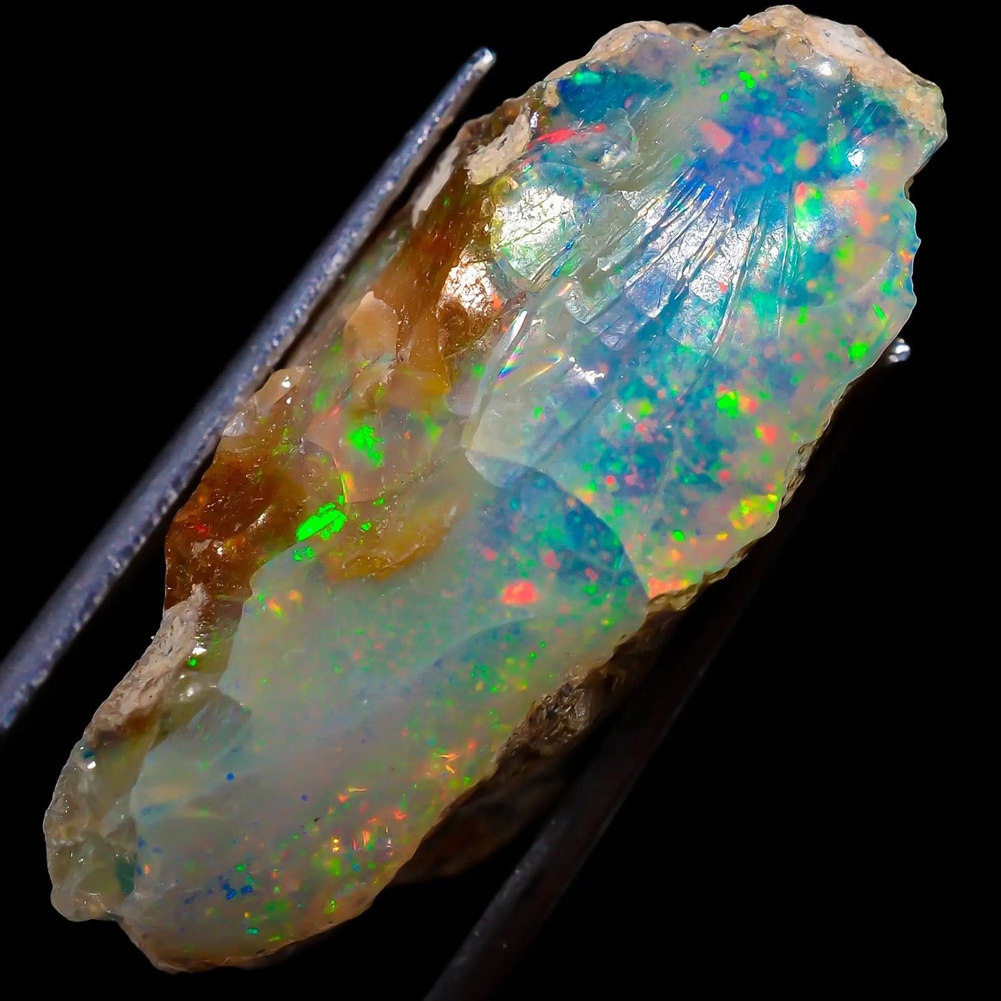 Premium Crystal Raw Ethiopian Opal Gemstone
