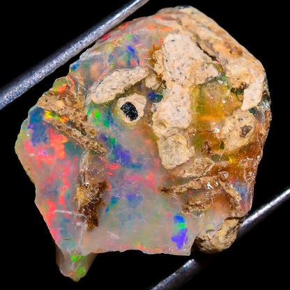 stunning 5 Carat Raw Ethiopian Opal Cabochon gemstone 
