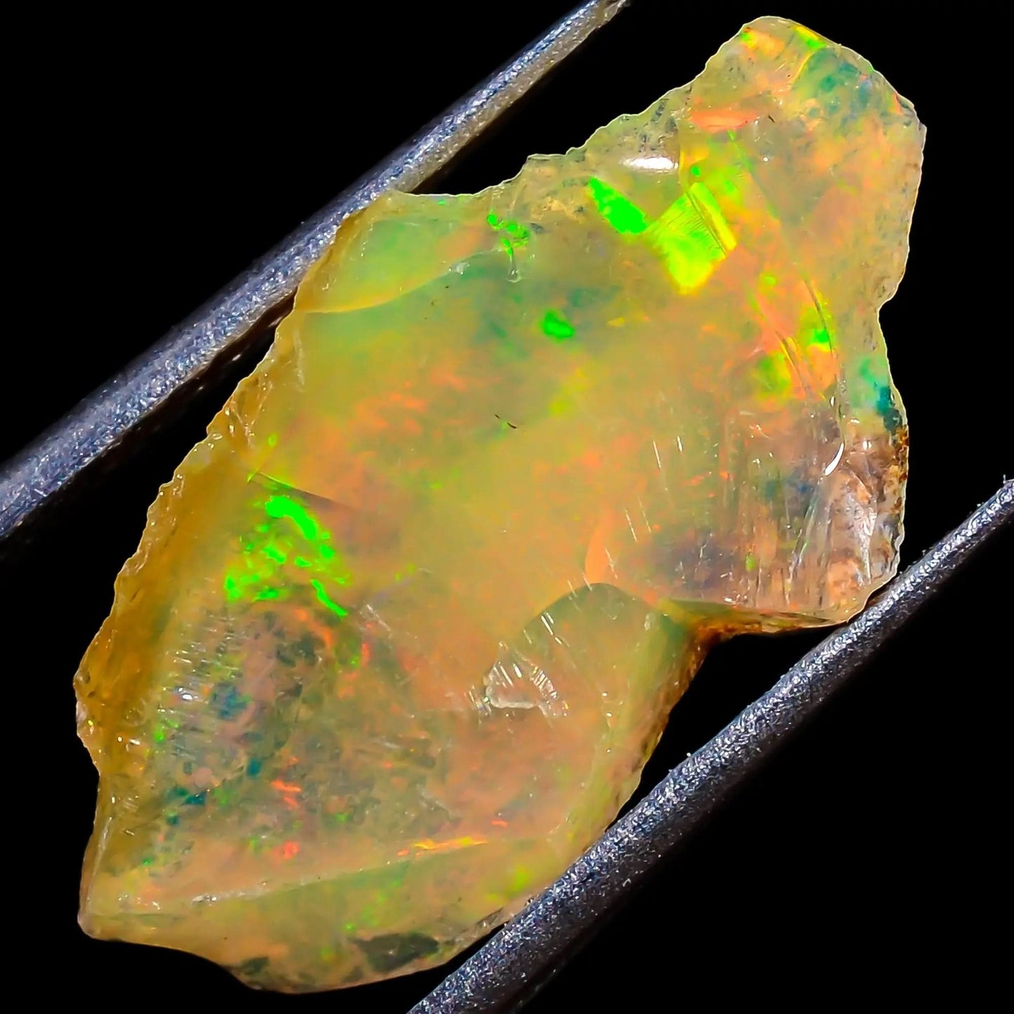 Natural Rainbow Fire Ethiopian Opal Cabochon 

