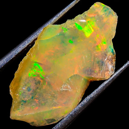 Natural Rainbow Fire Ethiopian Opal Cabochon 
