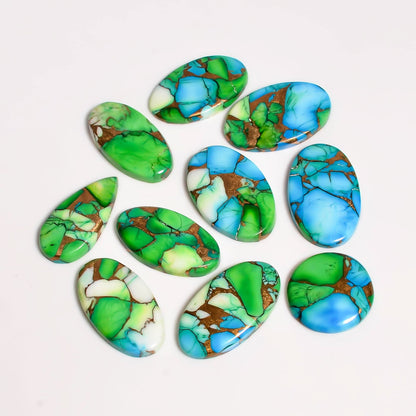 Oyster Copper Turquoise gemstone lot for sale polished cabochons