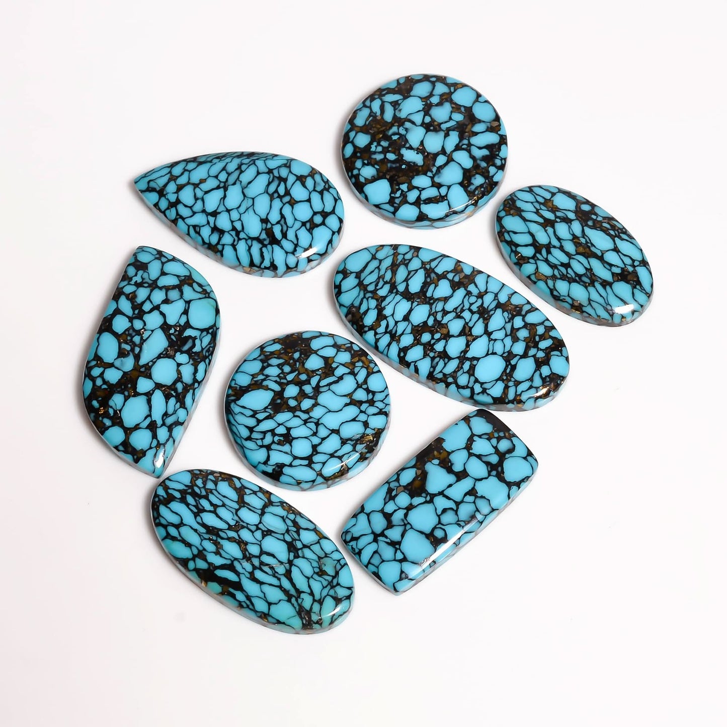 Oyster Copper Turquoise loose gemstone for wire wrapping and DIY jewelry