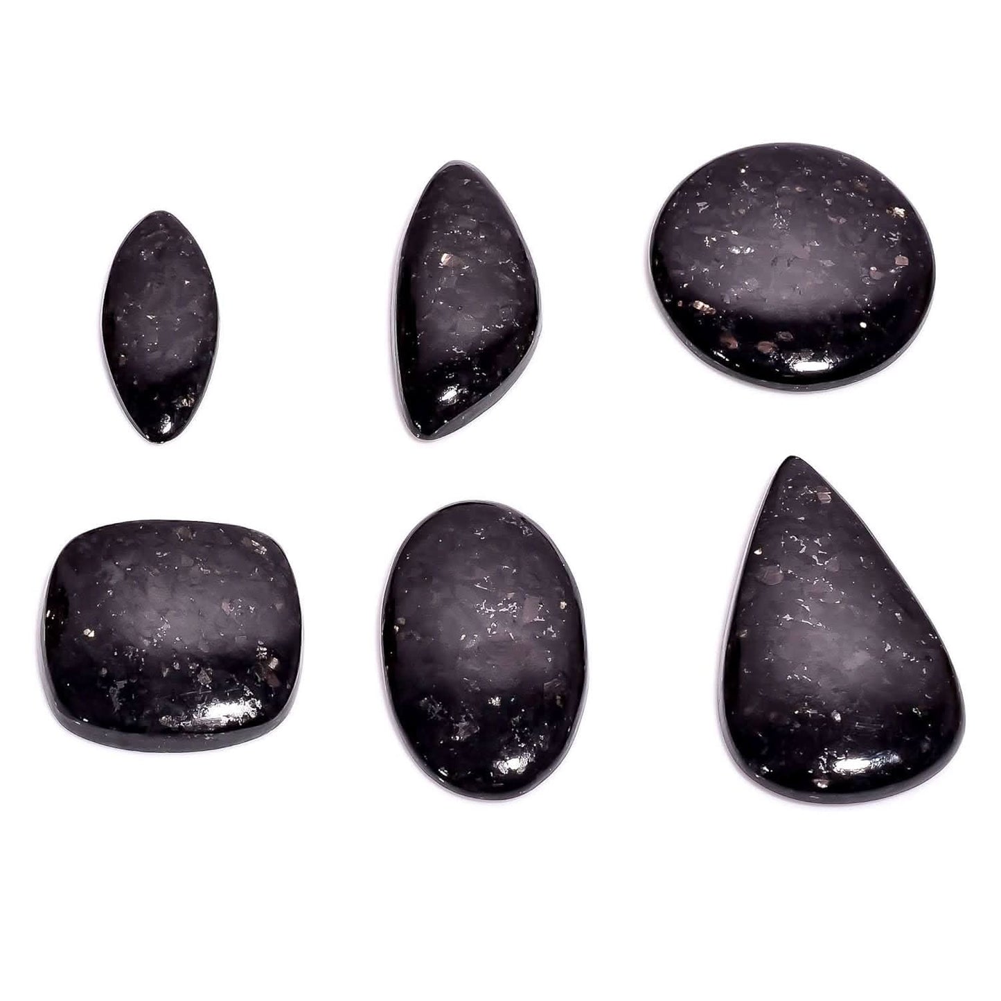 Polished nuummite crystal healing properties for reiki