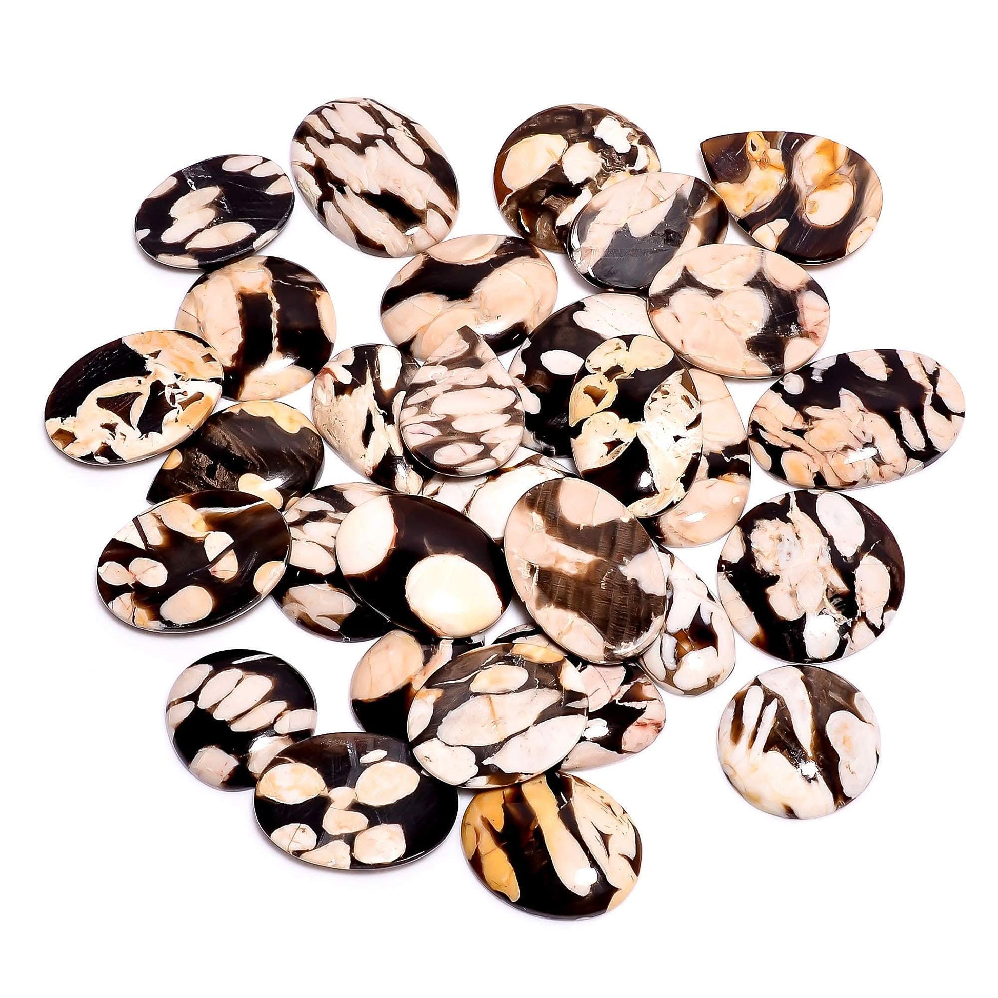 Polished peanut wood jasper gemstone meaning and healing crystals