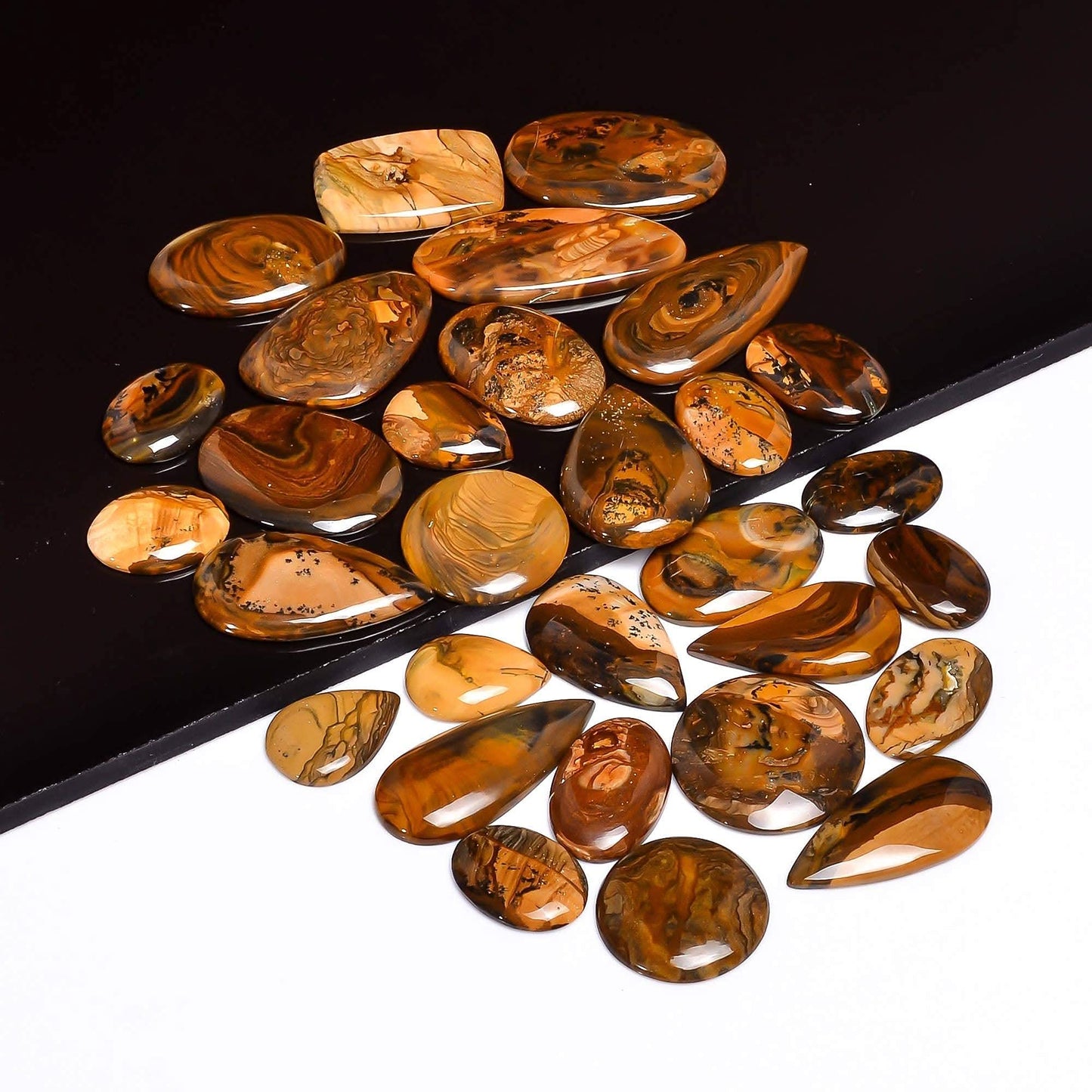 Premium natural big jasper gemstone cabochons high quality