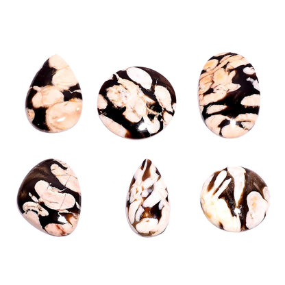 Rare fossil wood jasper cabochon lot 100cts for pendants