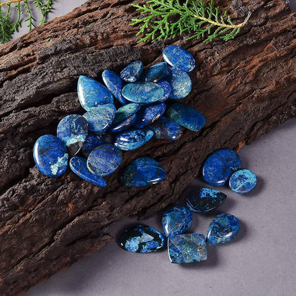 Shattuckite gemstone cabochons smooth polished assorted shapes