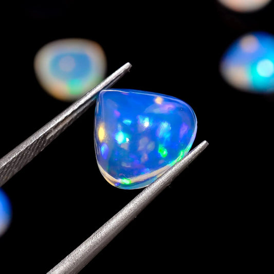 Natural Ethiopian Opal Heart shaped Cabochon

