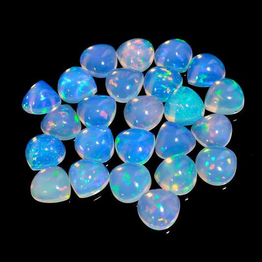 2.2 Carat Natural Ethiopian Opal Heart shaped Cabochon Loose Gemstone

