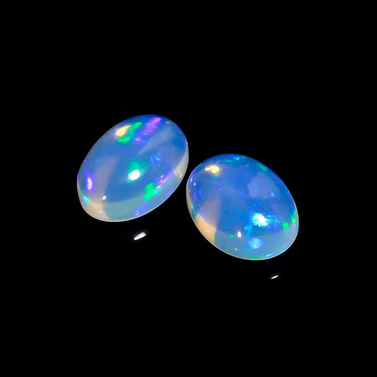 AAA+ Quality 14X10X6mm Ethiopian Opal Cabochon Gmestone with smoothe finished 

