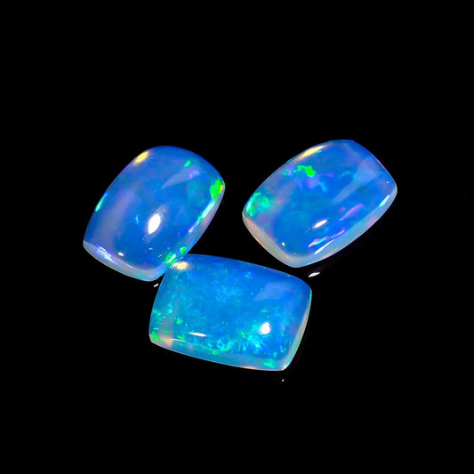Ethiopian Opal 4.00 carat Cushion Cabochon gemstone 

