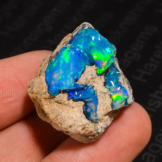 36.5 Ct White Ethiopian Rough Opal – Rare Natural Gemstone