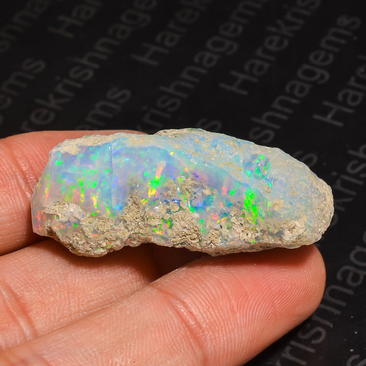 39.5CT Natural White Ethiopian Opal