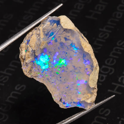 Raw White Ethiopian Opal 18 Ct – Unique Gem for Handcrafted Jewelry