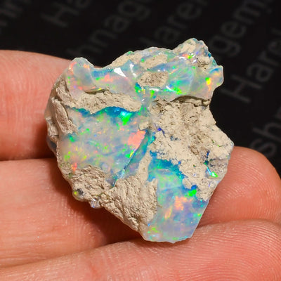 Natural Raw Ethiopian Opal Rough Stone | Unheated Fancy Opal –best for Collectors, Jewelry designers | Fiery Play of color